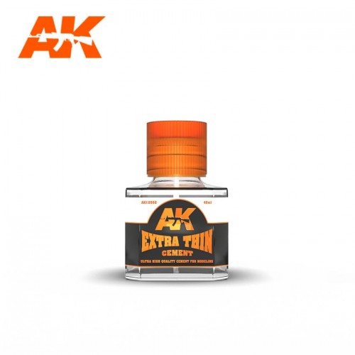 AK EXTRA THIN CEMENT ORANGE BOTTLE AK 12002